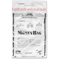 Iconex Disposable Money Bag, Plastic, 9"x12", 100/PK, Clear PK ICX94190069